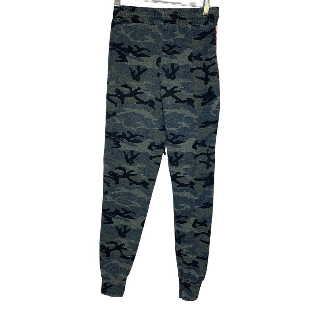 Sundry Womens Camo Jogger Sweatpants Side Stripe Green Grey Size 0 XS
